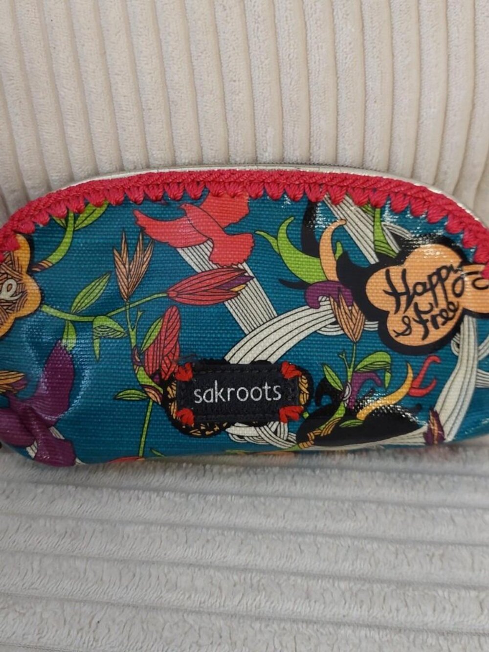 Sakroots Happy free bird blue rare peace multicoloured cosmetic bag #cosmeticbag